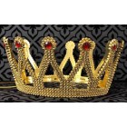 Queen Princess Plastic Gold Crown for Birthday Play Dress-up Prom Sweet 16